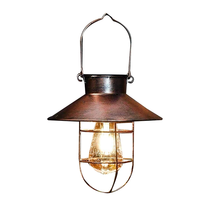 Solar Lantern Lamp Outdoor Hanging Waterproof Vintage Metal Solar Garden Lights With Tungsten Bulb Decorative
Solar Lantern Lamp Outdoor Hanging Waterproof Vintage Metal Solar Garden Lights With Tungsten Bulb Decorative