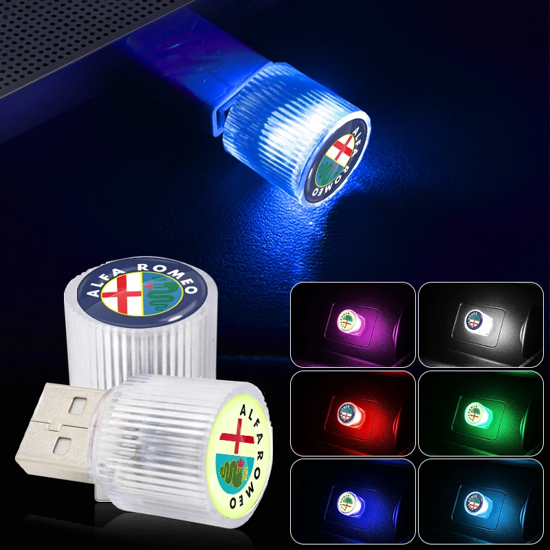 Car Interior Atmosphere USB Lights LED Lamps Car Badge for Alfa Romeo Stelvio Brera 147 156 159 166 GT Giulietta Car accessories
Car Interior Atmosphere USB Lights LED Lamps Car Badge for Alfa Romeo Stelvio Brera 147 156 159 166 GT Giulietta Car accessories