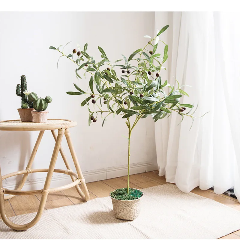 Искусственное растение 95-110 см листья оливкового дерева |
