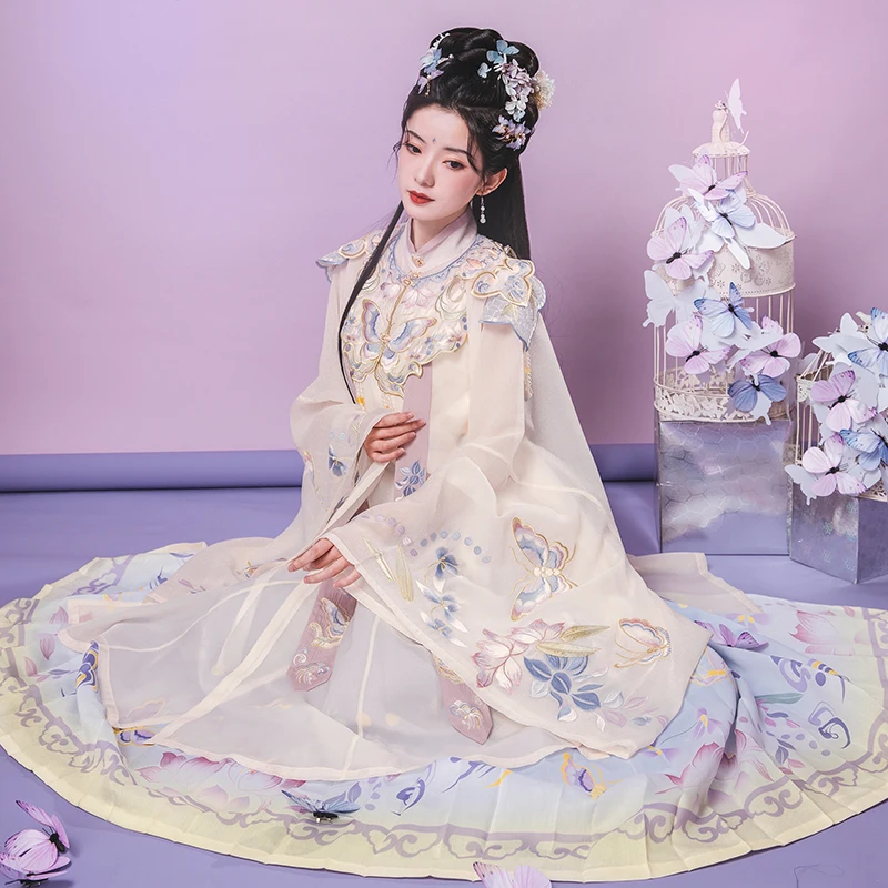 LiuYanXiLing оригинальные платья династии Мин ханьфу женские элегантные сетчатые платья с открытыми плечами и воротником-стойкой с вышивкой баб...
LiuYanXiLing оригинальные платья династии Мин ханьфу женские элегантные сетчатые платья с открытыми плечами и воротником-стойкой с вышивкой баб...
