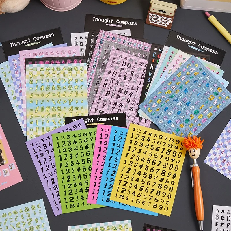 5PCS Self-adhesive Stickers Creative Letter Handbook Material Decoration Diy Stickers
5PCS Self-adhesive Stickers Creative Letter Handbook Material Decoration Diy Stickers