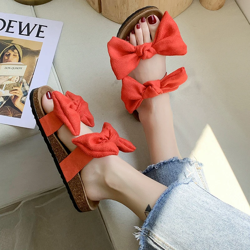 WHNB 2022 NEW 35-44 Big Size Cork Sandals Women Double Bow Slippers Leopard Printing Bowknot Band Beach Sandalias Cork Slides
WHNB 2022 NEW 35-44 Big Size Cork Sandals Women Double Bow Slippers Leopard Printing Bowknot Band Beach Sandalias Cork Slides