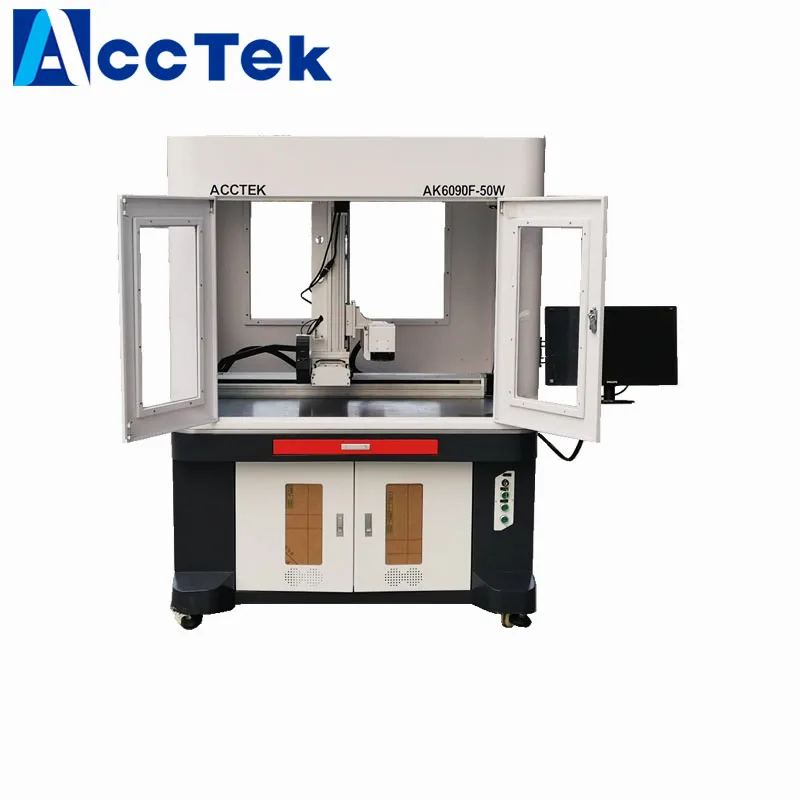 AccTek gold jewelry fiber laser cutting marking machine AK6090F laser marking machine for metal marking
AccTek gold jewelry fiber laser cutting marking machine AK6090F laser marking machine for metal marking