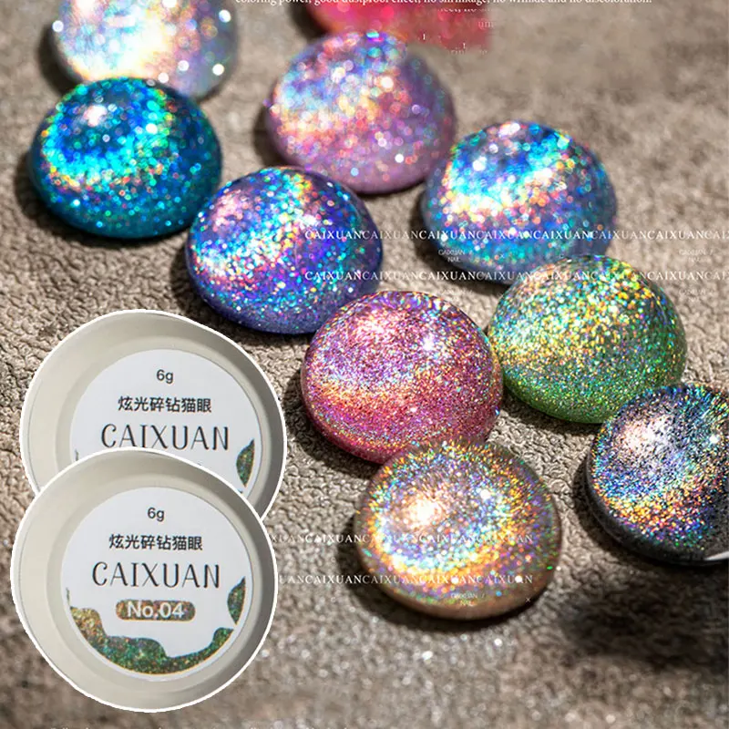 1Jar(6g) Laser Glitter Nail Polish Gel Magnetic UV Nail Varnish With Shiny Split Stone Bar Nail Glitter Soak Off UV Gel
1Jar(6g) Laser Glitter Nail Polish Gel Magnetic UV Nail Varnish With Shiny Split Stone Bar Nail Glitter Soak Off UV Gel