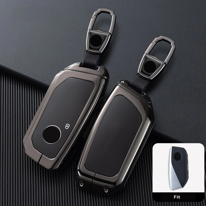 

Zinc Alloy For BMW 7 Series 735li X5L X7 I7 IX XM X6 X1 G07 Energy 2023 Smart Remote Car Key Case Cover Fob Keychain Accessories