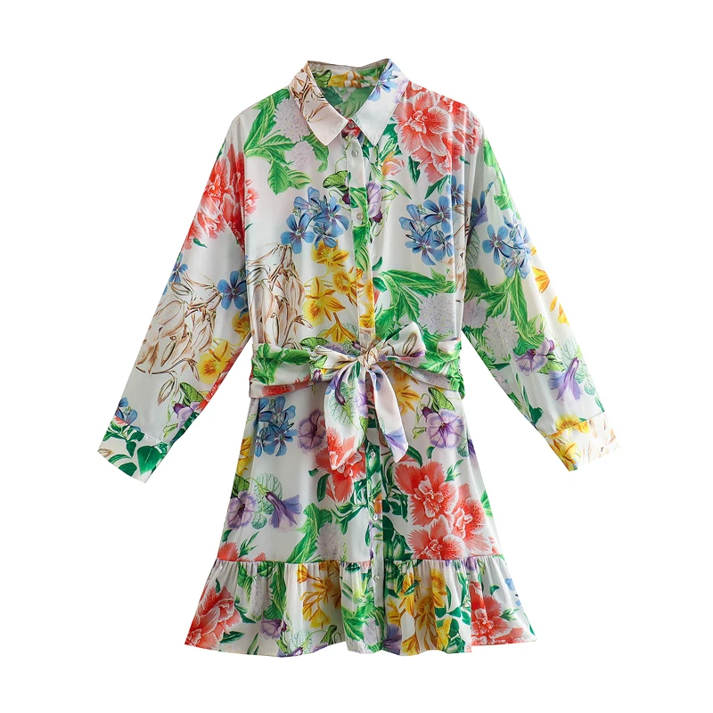 SuperAen European and American Style Women's New 2022 Silk Texture Printed Lapel Long Sleeve Belt Dress
SuperAen European and American Style Women's New 2022 Silk Texture Printed Lapel Long Sleeve Belt Dress