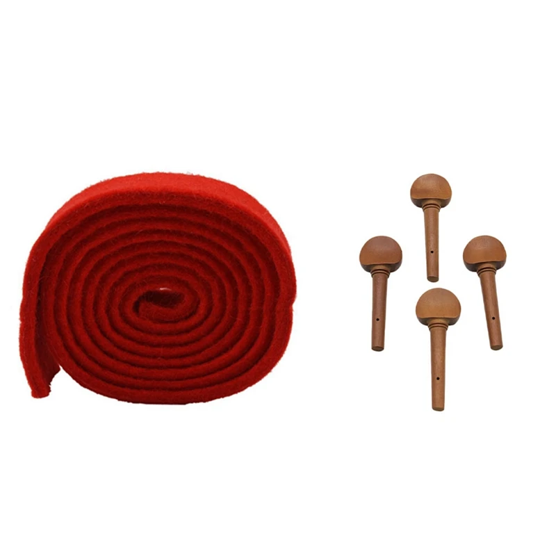 1Pcs Piano Tuning Felt Temperament Strip Tapered Mute & 4Pcs 4/4 Size Violin Fiddle Tuning Peg Set
1Pcs Piano Tuning Felt Temperament Strip Tapered Mute & 4Pcs 4/4 Size Violin Fiddle Tuning Peg Set