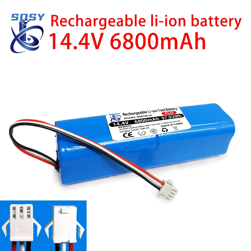 Original 14.4v 6800mAh 18650 4S2P Lithium Ion Battery R1 Pro M9 M8 Pro M7 Rechargeable Lithium Ion Robot Vacuum Cleaner Battery
Original 14.4v 6800mAh 18650 4S2P Lithium Ion Battery R1 Pro M9 M8 Pro M7 Rechargeable Lithium Ion Robot Vacuum Cleaner Battery