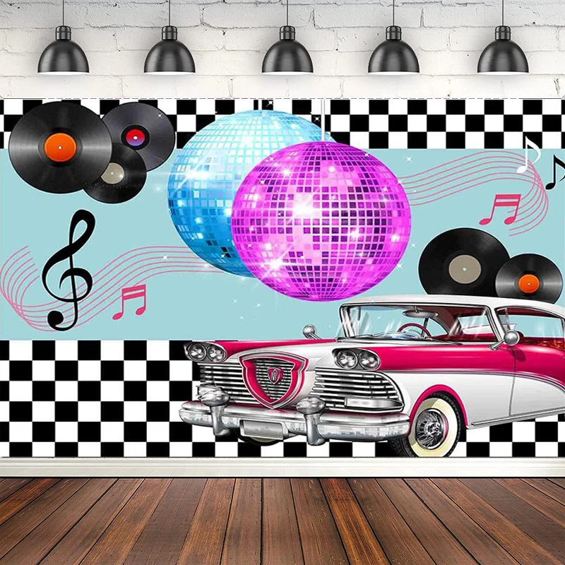 Back to 50's Hop Theme Photography Backdrop 1950s Retro Diner Time Rock Roll Classic Decor Crazy Dance Prom Photo Background
Back to 50's Hop Theme Photography Backdrop 1950s Retro Diner Time Rock Roll Classic Decor Crazy Dance Prom Photo Background