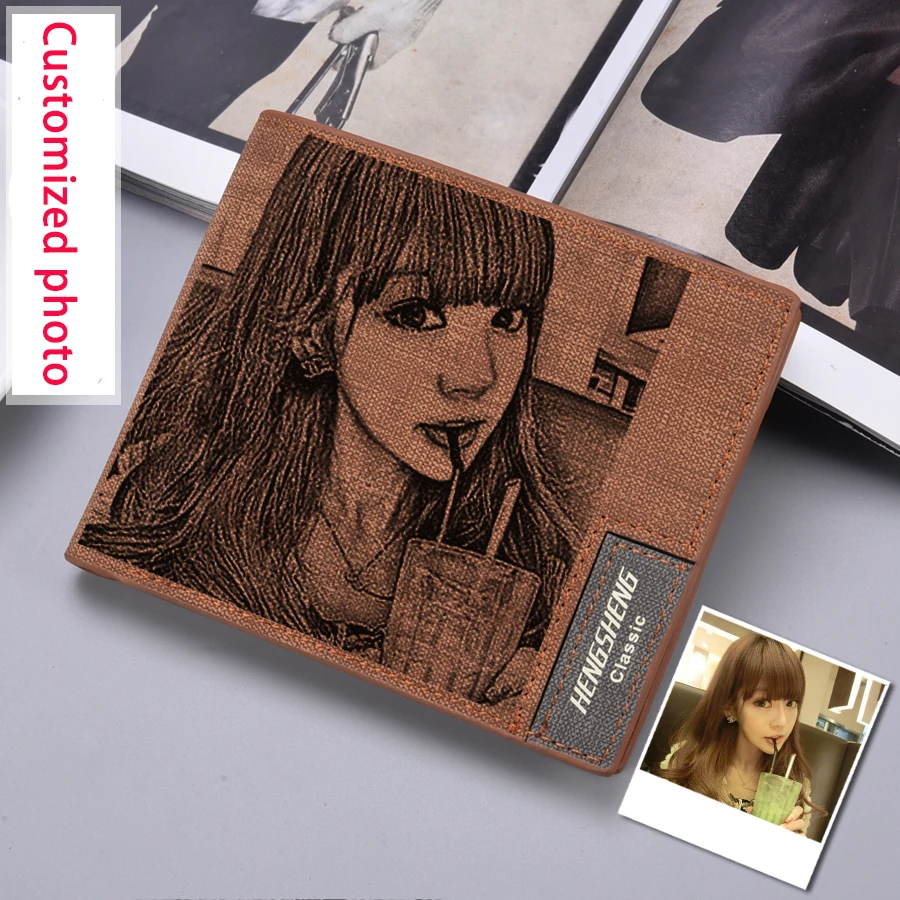 Wallet Men's Personalized High-quality PU Leather Carving Wallet Women's Short Wallet Customized Photo Wallet Luxury Men's Gifts
Wallet Men's Personalized High-quality PU Leather Carving Wallet Women's Short Wallet Customized Photo Wallet Luxury Men's Gifts