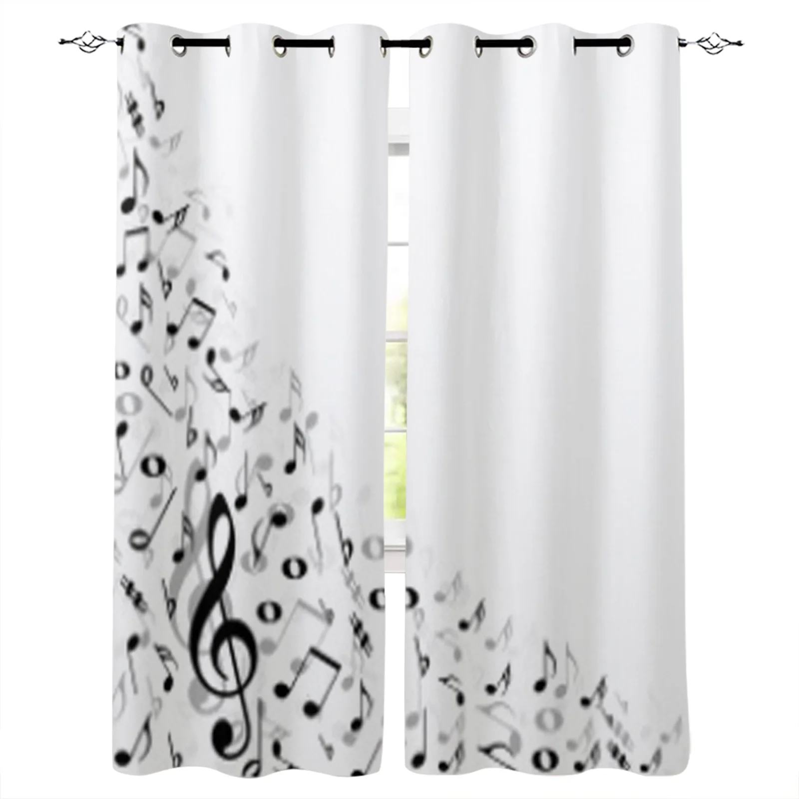 Black Music Notes Background Curtains For Kitchen Bedroom Dining Room Window Treatment Curtains for Living Room Drapes
Black Music Notes Background Curtains For Kitchen Bedroom Dining Room Window Treatment Curtains for Living Room Drapes