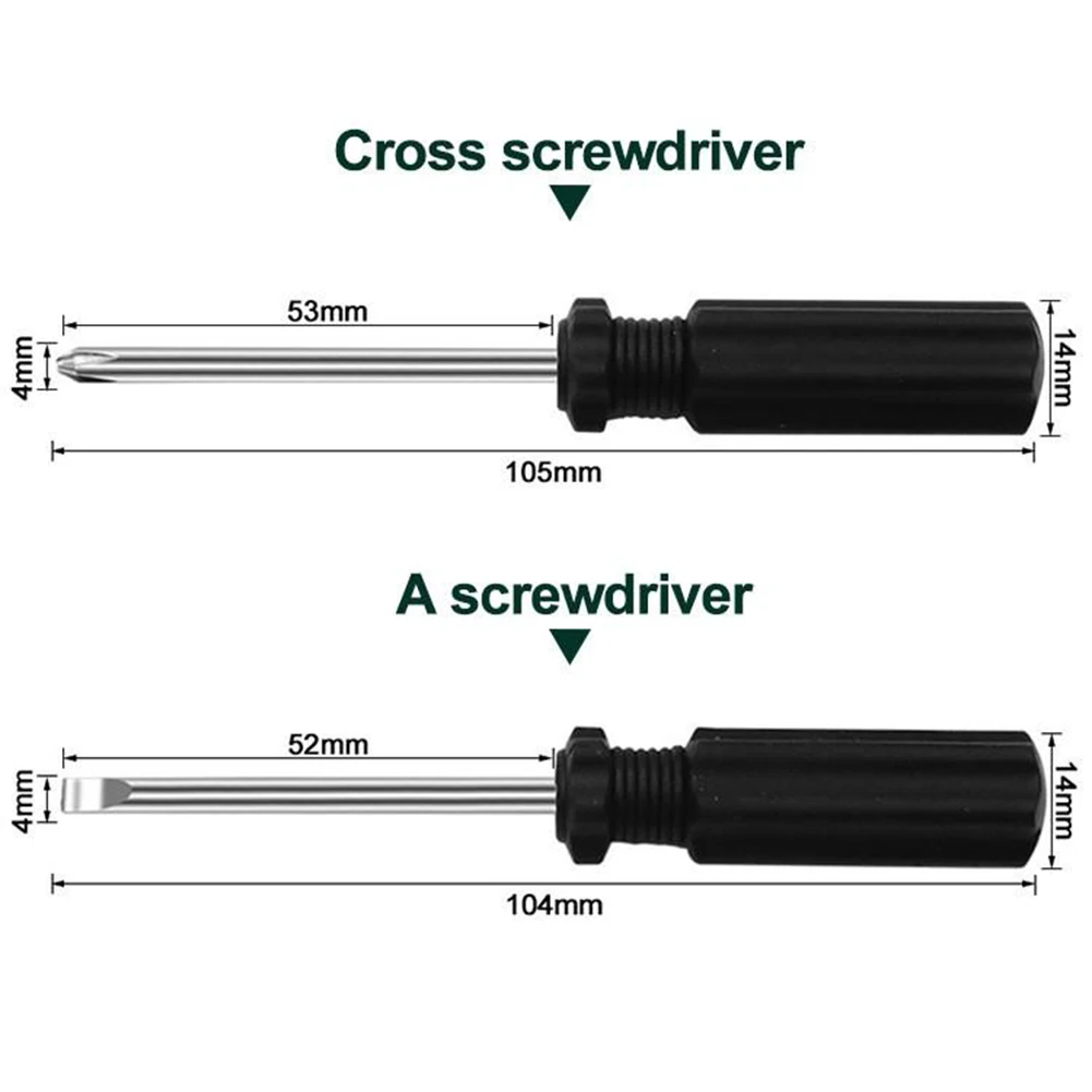 2pcs 4mm Slotted&cross Screwdriver Home DIY Precision Multi-Function Hand Repairing Tools For Disassemble Smartphone Toys
2pcs 4mm Slotted&cross Screwdriver Home DIY Precision Multi-Function Hand Repairing Tools For Disassemble Smartphone Toys