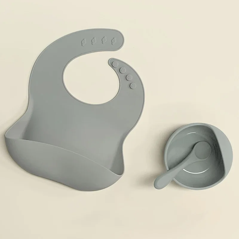 Children's bowl Set Baby Silicone 3 piece Tableware Set Suction Cups Spoons Bibs Straws Cups Mother and Baby Supplies items
Children's bowl Set Baby Silicone 3 piece Tableware Set Suction Cups Spoons Bibs Straws Cups Mother and Baby Supplies items