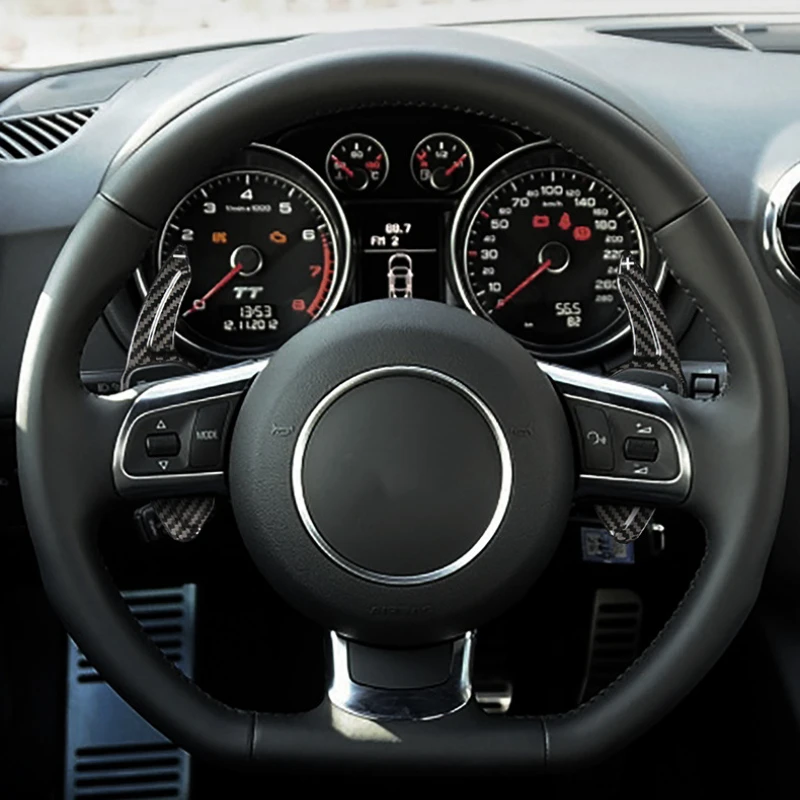 Для Audi A5 A6L A8 A4L Q5 Q7 2006-2012 рулевое колесо из углеродного волокна переключатели декорированные красными и черными 2 шт.
Для Audi A5 A6L A8 A4L Q5 Q7 2006-2012 рулевое колесо из углеродного волокна переключатели декорированные красными и черными 2 шт.