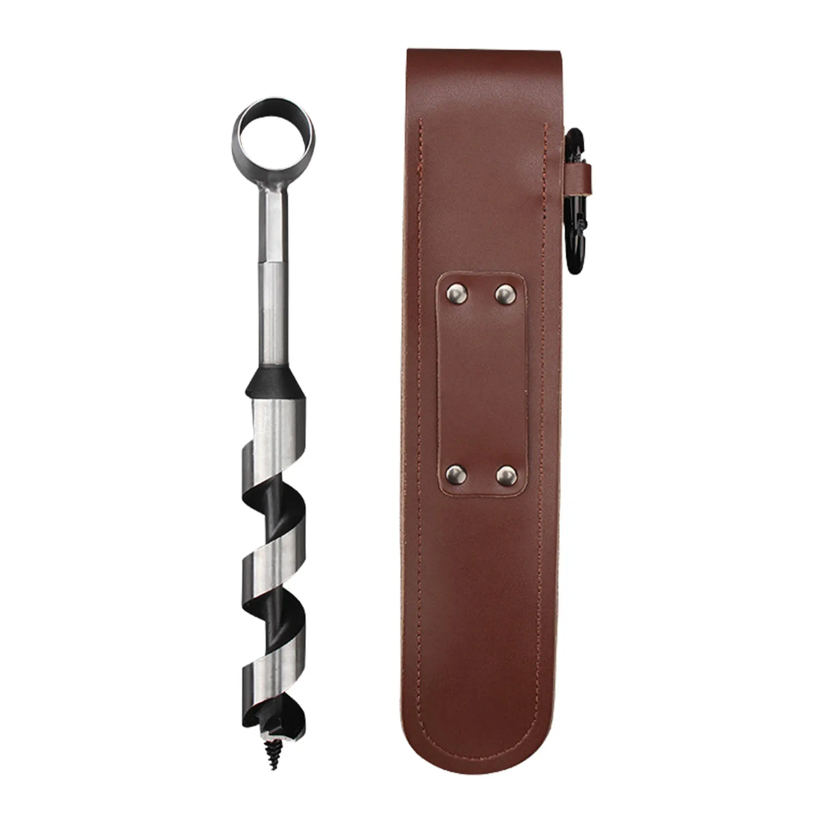 Survival Auger Wood Auger Drill Bit Outdoor Wood Punch Tools Hand Auger For Camping Equipped With Leather Case
Survival Auger Wood Auger Drill Bit Outdoor Wood Punch Tools Hand Auger For Camping Equipped With Leather Case