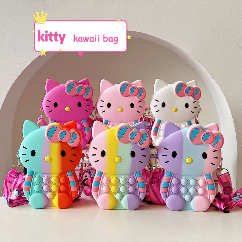 Популярные игрушки Hello Kitty, большая сумка через плечо, кавайная Sanrio, Hellokitty, мягкие Мультяшные Игрушки для девочек, подарок на день рождения
Популярные игрушки Hello Kitty, большая сумка через плечо, кавайная Sanrio, Hellokitty, мягкие Мультяшные Игрушки для девочек, подарок на день рождения