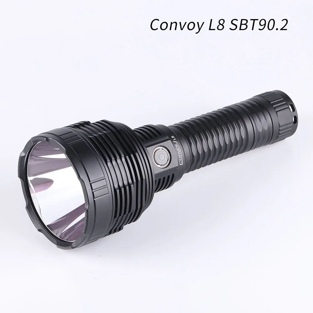 Convoy L8 SBT90.2 26800 26980 Flashlight 5700K Long Range Flash Torch Light Most Powerful Linterna Led Camping Hunting Lamp
Convoy L8 SBT90.2 26800 26980 Flashlight 5700K Long Range Flash Torch Light Most Powerful Linterna Led Camping Hunting Lamp