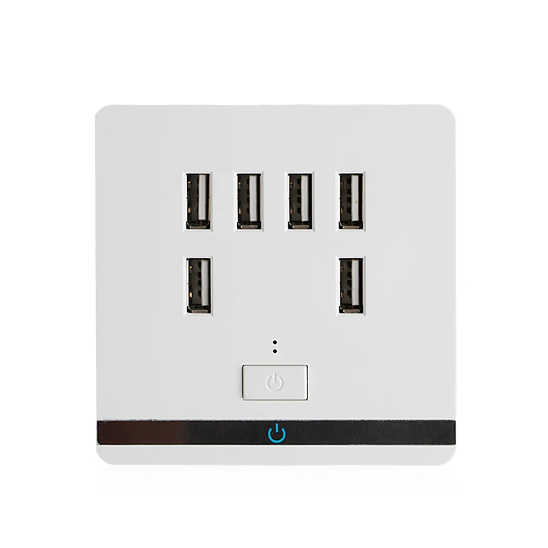 3.4A 6 Port USB Wall Charger Outlet Power Receptacle Socket Plate Panel Switch
3.4A 6 Port USB Wall Charger Outlet Power Receptacle Socket Plate Panel Switch