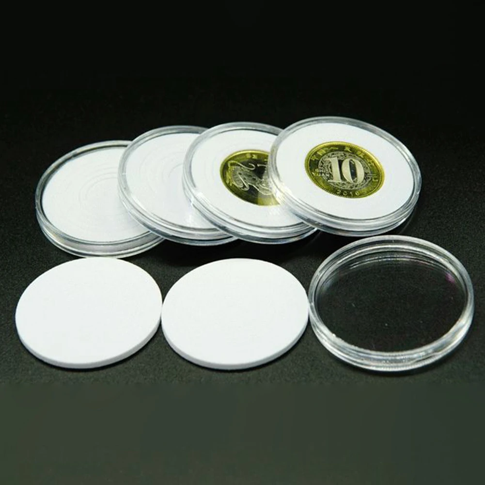 Collecting Case Coin Capsules 25pcs 46mm Holder Household Supplies Small Round Box Transparent Home Organization
Collecting Case Coin Capsules 25pcs 46mm Holder Household Supplies Small Round Box Transparent Home Organization