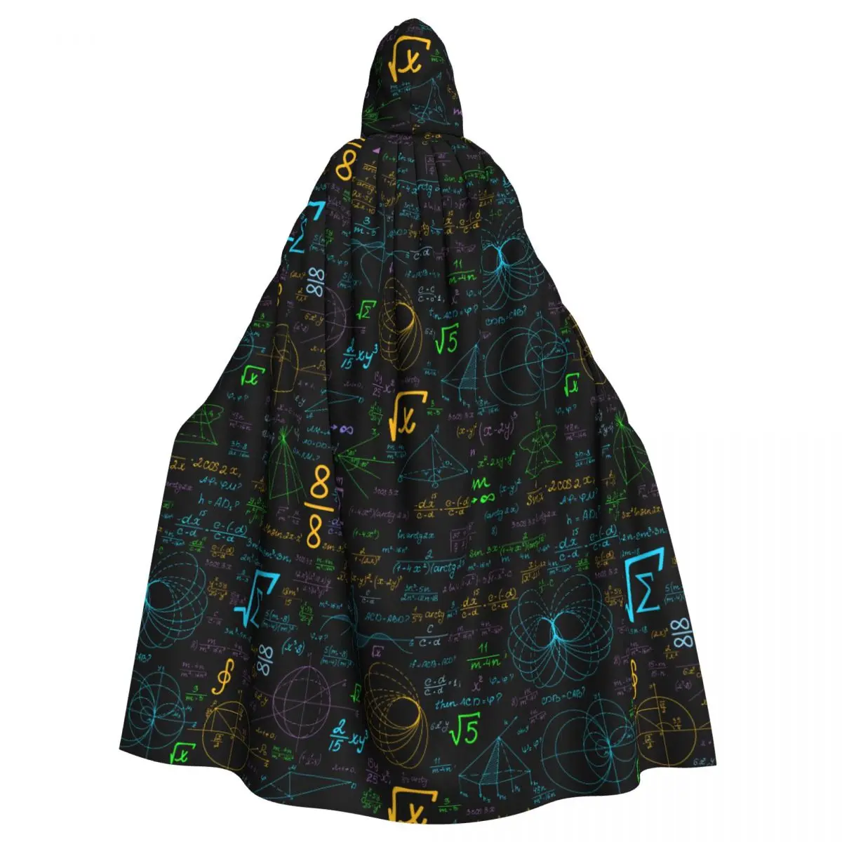 Adult Cloak Cape Hooded Back To School Black Educational Math Medieval Costume Witch Wicca Vampire Elf Purim Carnival Party
Adult Cloak Cape Hooded Back To School Black Educational Math Medieval Costume Witch Wicca Vampire Elf Purim Carnival Party