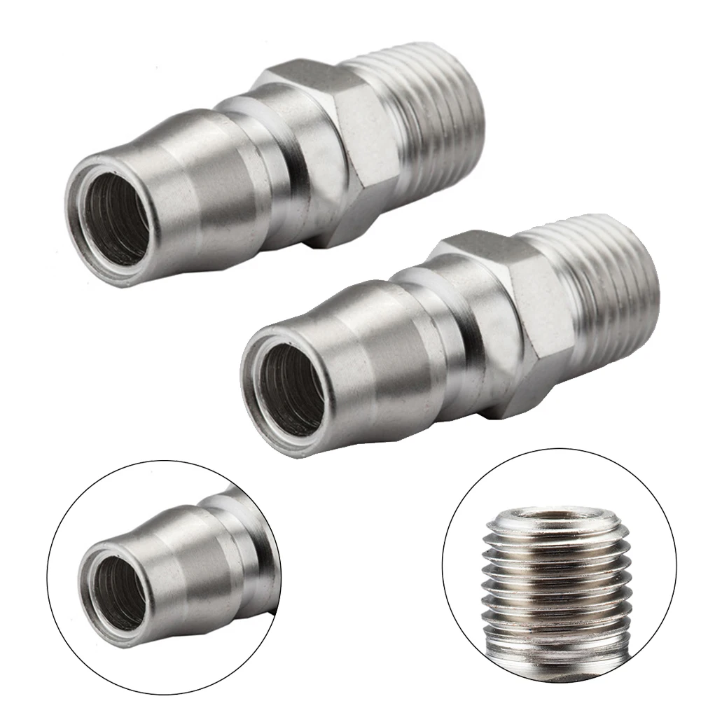 2PCS Thread Adapter Male Coupling Air Fitting With 1/4inch BSP Air Hose Coupling With 1/4BSP Connecting Thread To Suit Coupling
2PCS Thread Adapter Male Coupling Air Fitting With 1/4inch BSP Air Hose Coupling With 1/4BSP Connecting Thread To Suit Coupling