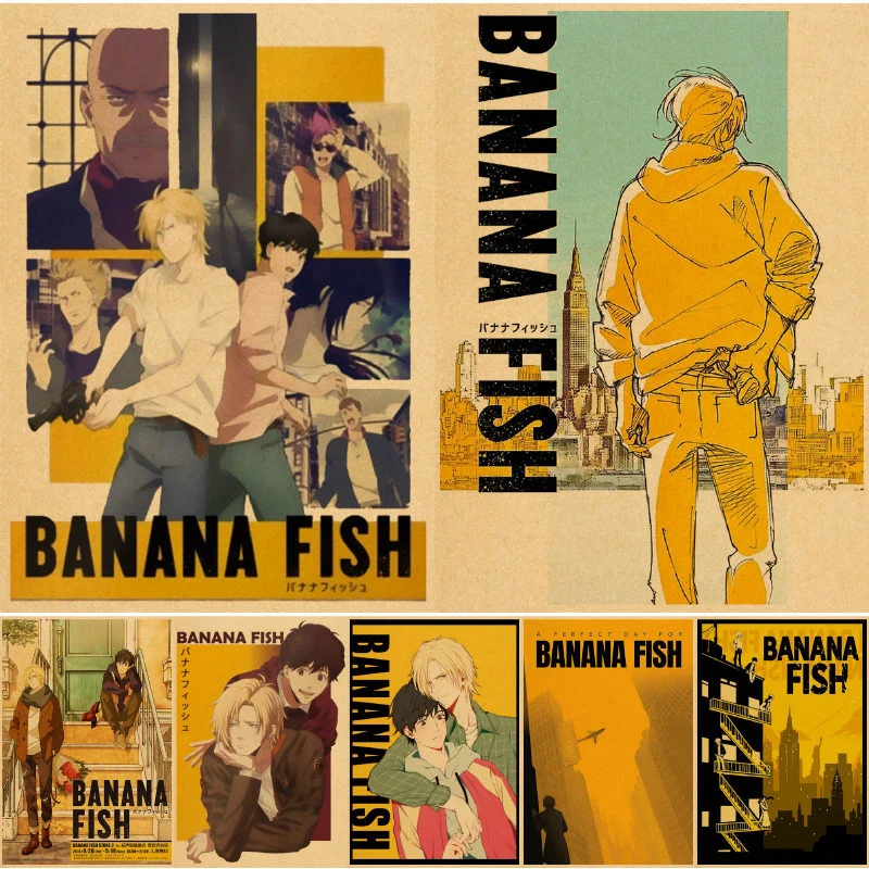 Banana Fish Wall posters paper affiche murale obraz painting house decor Wall posters obraz plakaty poster vintage
Banana Fish Wall posters paper affiche murale obraz painting house decor Wall posters obraz plakaty poster vintage