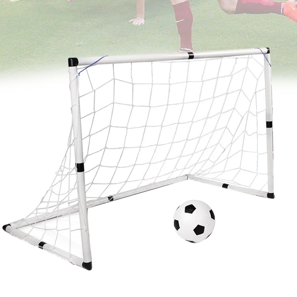 Outdoor DIY Football Plaything Set 1 Pc Mini Kids Soccer Goal Net with 1Pc Synthetic Football 1pc Inflator and 4 Pcs
Outdoor DIY Football Plaything Set 1 Pc Mini Kids Soccer Goal Net with 1Pc Synthetic Football 1pc Inflator and 4 Pcs