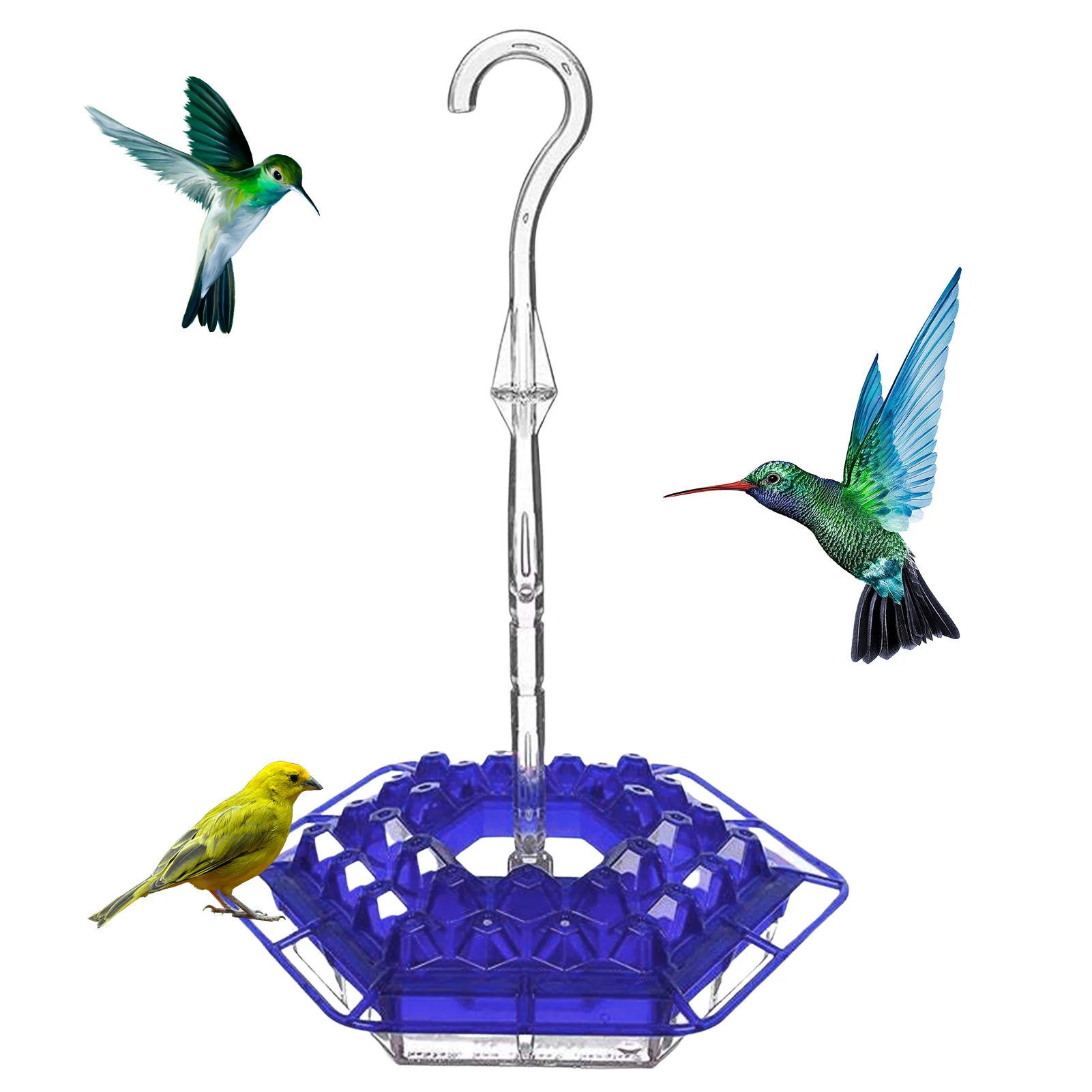 Outdoor Plastic Wild Bird Feeder Plastic Bird Water Feeder Bottle Hanging Hummingbird Feeder Garden With 30 Ports 
Outdoor Plastic Wild Bird Feeder Plastic Bird Water Feeder Bottle Hanging Hummingbird Feeder Garden With 30 Ports