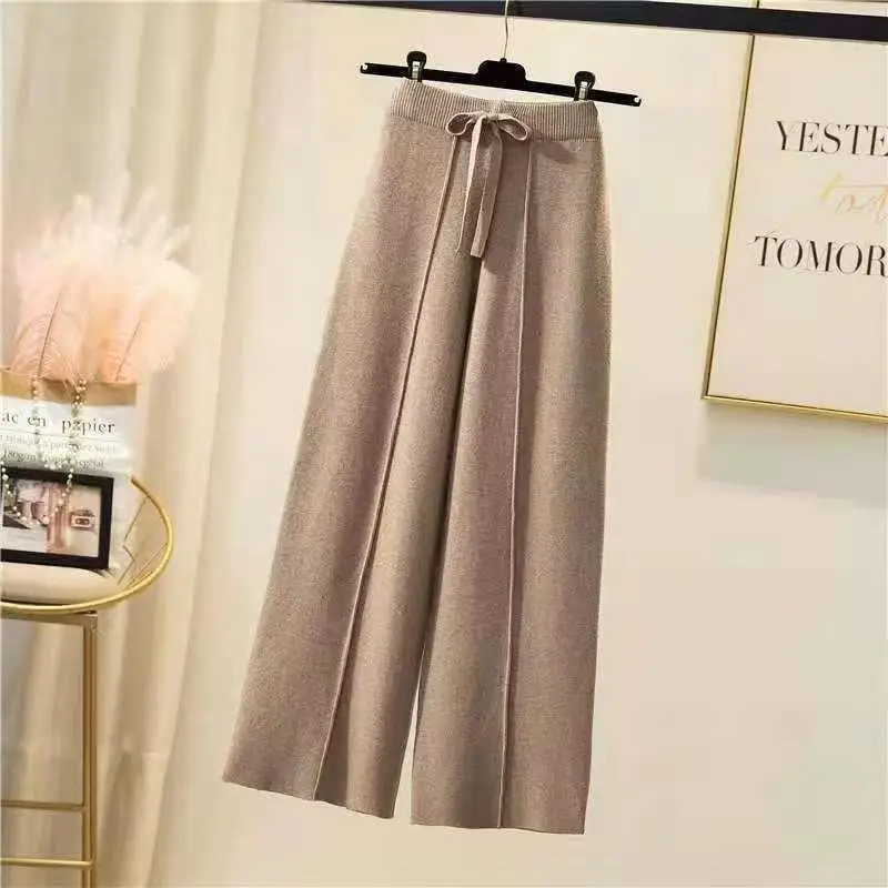 Women Pants Casual Warm Loose Solid Knitted Wide Leg Pants High Waist Soft Fashion Straight Trousers for Women 2023 R70
Women Pants Casual Warm Loose Solid Knitted Wide Leg Pants High Waist Soft Fashion Straight Trousers for Women 2023 R70