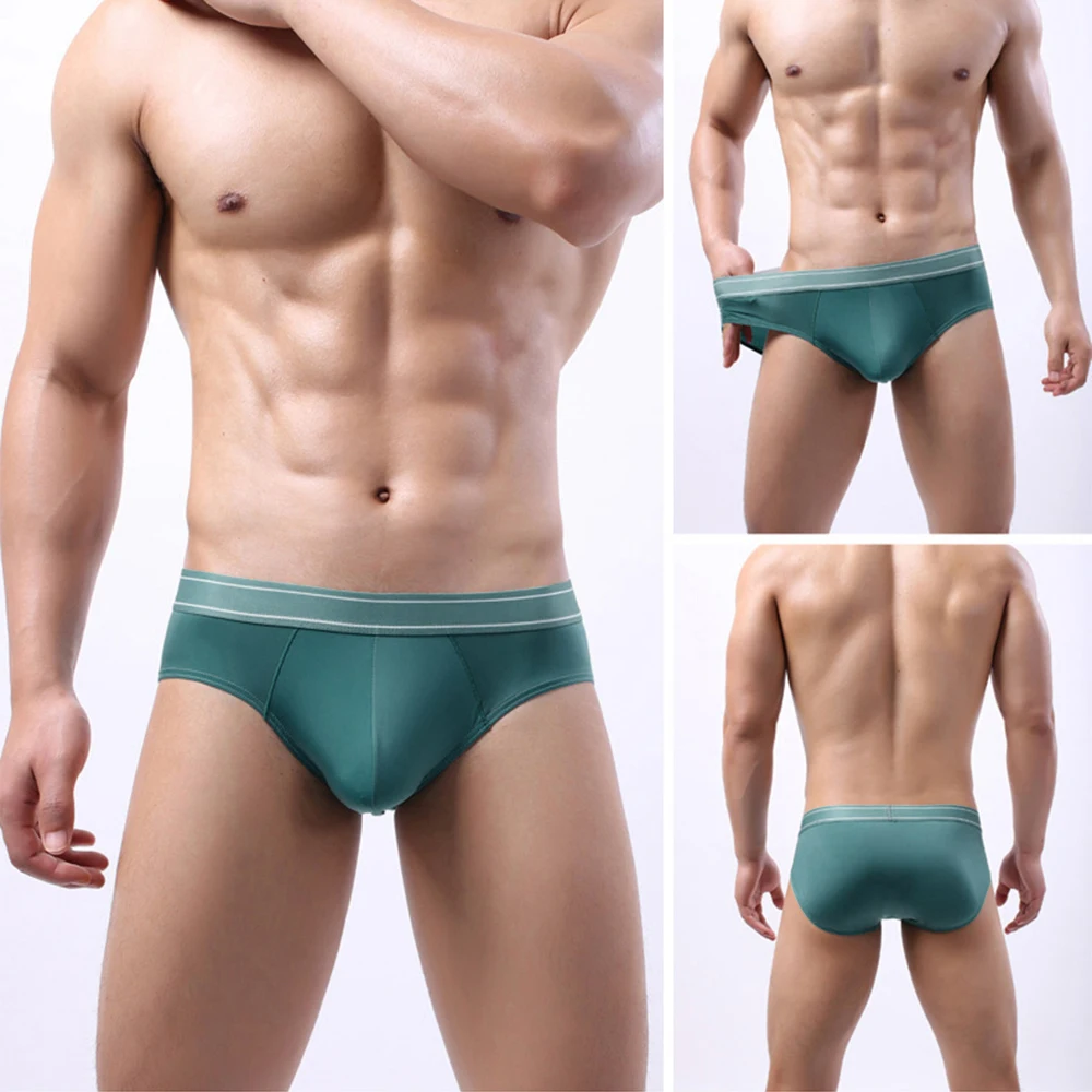 Mens Ice Silk Briefs Bulge Pouch Underwear Male Breathable Underpants Comfortable Seamless Panties Brief Knickers
Mens Ice Silk Briefs Bulge Pouch Underwear Male Breathable Underpants Comfortable Seamless Panties Brief Knickers
