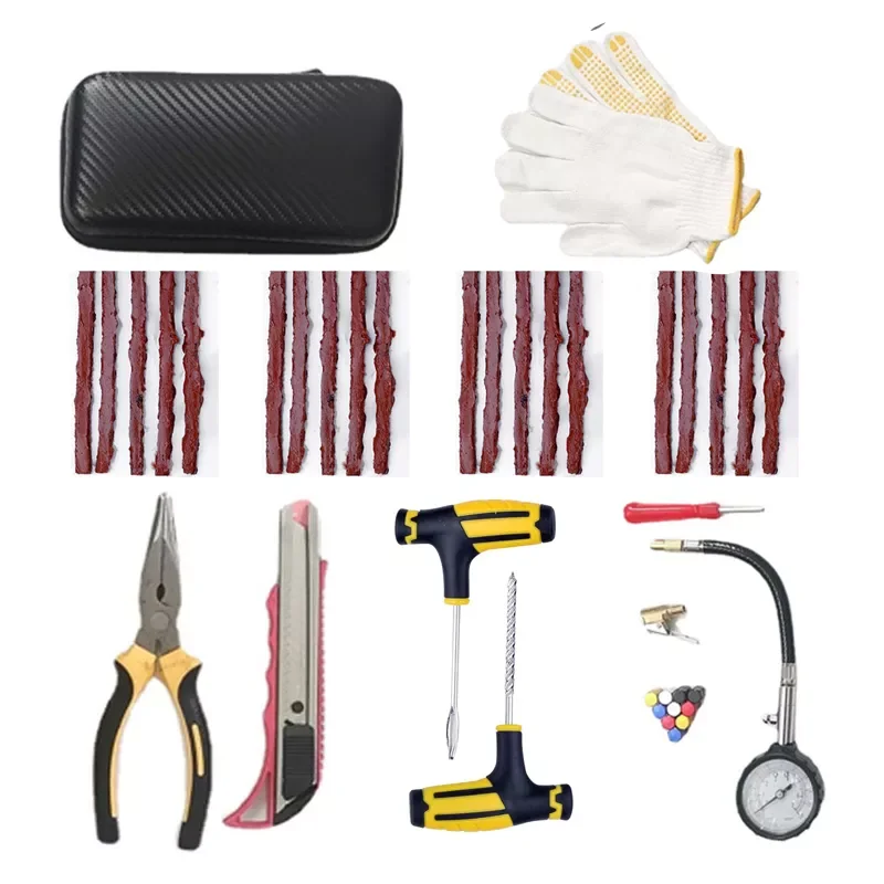 Tire Repair tools Kit Tubeless Tyre Puncture Repair Kit Studding Tool Set Bike Tire Replacement Tool Moto Tire Repair Tools
Tire Repair tools Kit Tubeless Tyre Puncture Repair Kit Studding Tool Set Bike Tire Replacement Tool Moto Tire Repair Tools