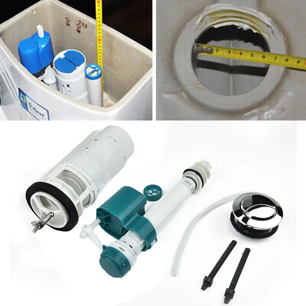 Toilet Water Drain Flush Valve Button Set Cistern Repair Fittings Bathroom Toliet Water Closet Water Tank Accessories
Toilet Water Drain Flush Valve Button Set Cistern Repair Fittings Bathroom Toliet Water Closet Water Tank Accessories
