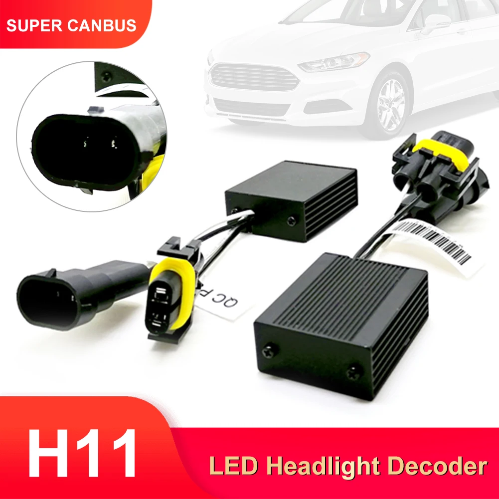 2pcs H4/H7/H11 LED Headlight Decoder Adapter Canbus Anti-Flicker Harness Bulbs Load Resistor Decoder Warning Error Canceller
2pcs H4/H7/H11 LED Headlight Decoder Adapter Canbus Anti-Flicker Harness Bulbs Load Resistor Decoder Warning Error Canceller