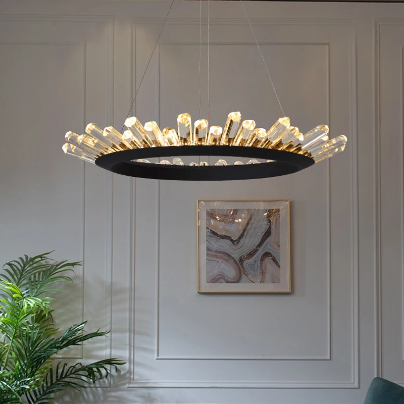Deyidn Modern chandelier Restaurant Crystal Iceberg Chandelier Living room Household Light Luxury Round Golden LED Chandelier
Deyidn Modern chandelier Restaurant Crystal Iceberg Chandelier Living room Household Light Luxury Round Golden LED Chandelier