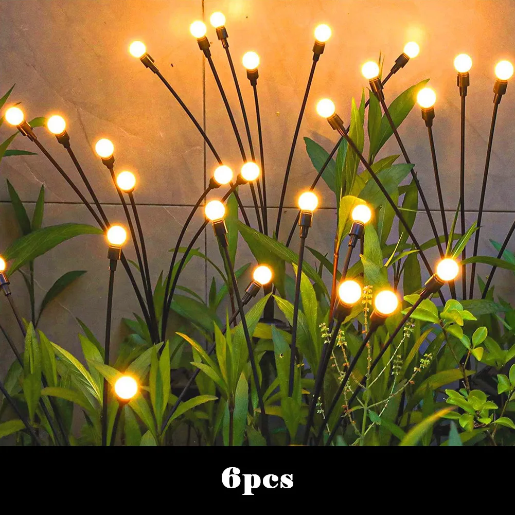 2pcs Outdoor Waterproof Solar Lights 6/8/10 Heads Warm Light Solar Led Wind-Driven Firefly Lights Camping Lamp Outdoor Tools
2pcs Outdoor Waterproof Solar Lights 6/8/10 Heads Warm Light Solar Led Wind-Driven Firefly Lights Camping Lamp Outdoor Tools