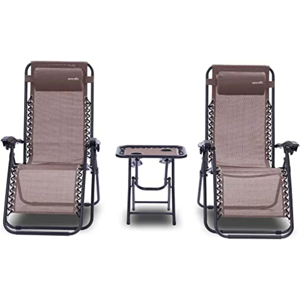 SereneLife Set of 2 Zero Gravity Adjustable Lounge Chair, Weight Up To 264.6 lbs. (Brown)
SereneLife Set of 2 Zero Gravity Adjustable Lounge Chair, Weight Up To 264.6 lbs. (Brown)