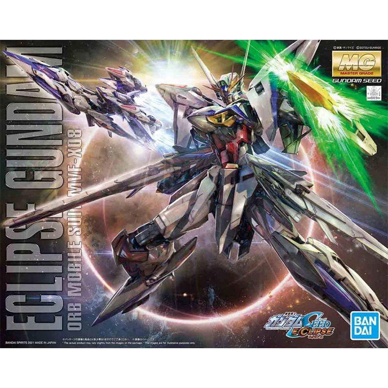 Original Bandai Gundam Anime Figure MG 1/100 MVF-X08 SEED MSV ECLIPSE GUNDAM Assembly Model Anime Action Figures Birthday Gift
Original Bandai Gundam Anime Figure MG 1/100 MVF-X08 SEED MSV ECLIPSE GUNDAM Assembly Model Anime Action Figures Birthday Gift