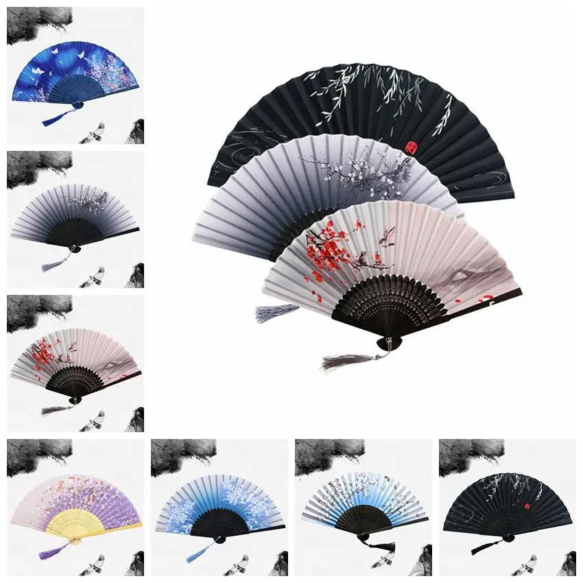 Vintage Silk Folding Hand Fan Bamboo Chinese Fabric Fan Pattern Art Craft Japanese Decoration Home Bride Folding Hand Fan
Vintage Silk Folding Hand Fan Bamboo Chinese Fabric Fan Pattern Art Craft Japanese Decoration Home Bride Folding Hand Fan