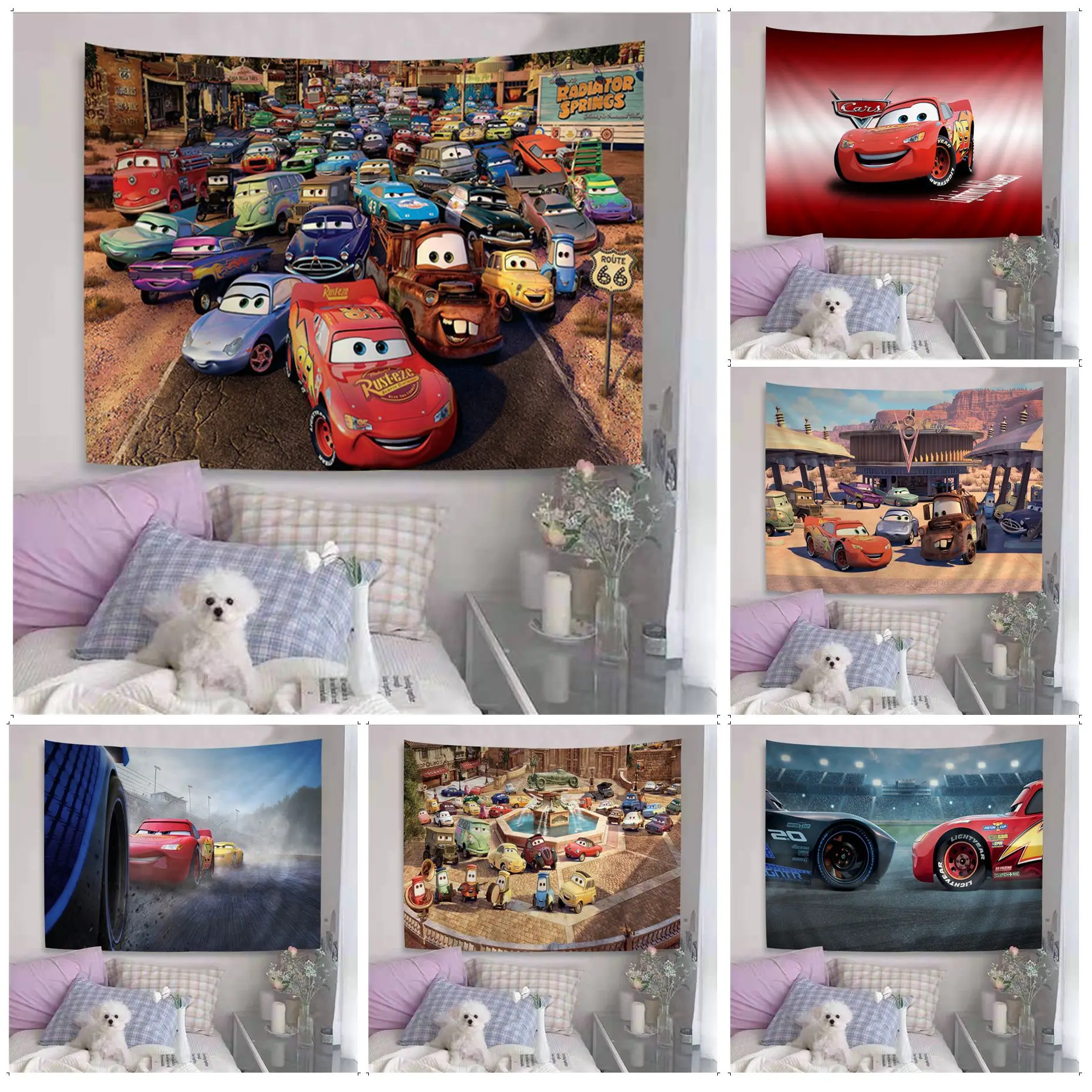 Disney Cars Lightning McQueen Colorful Tapestry Wall Hanging Cheap Hippie Wall Hanging Bohemian Wall Tapestries Mandala Japanese
Disney Cars Lightning McQueen Colorful Tapestry Wall Hanging Cheap Hippie Wall Hanging Bohemian Wall Tapestries Mandala Japanese