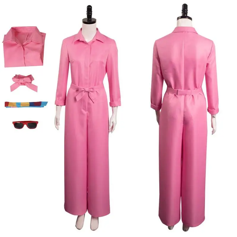 Margot Movie Barbier Cosplay Pink jumpsuit Women Costume Outfit Fantasia Roleplay Halloween Carnival Party Disguise Suit
Margot Movie Barbier Cosplay Pink jumpsuit Women Costume Outfit Fantasia Roleplay Halloween Carnival Party Disguise Suit