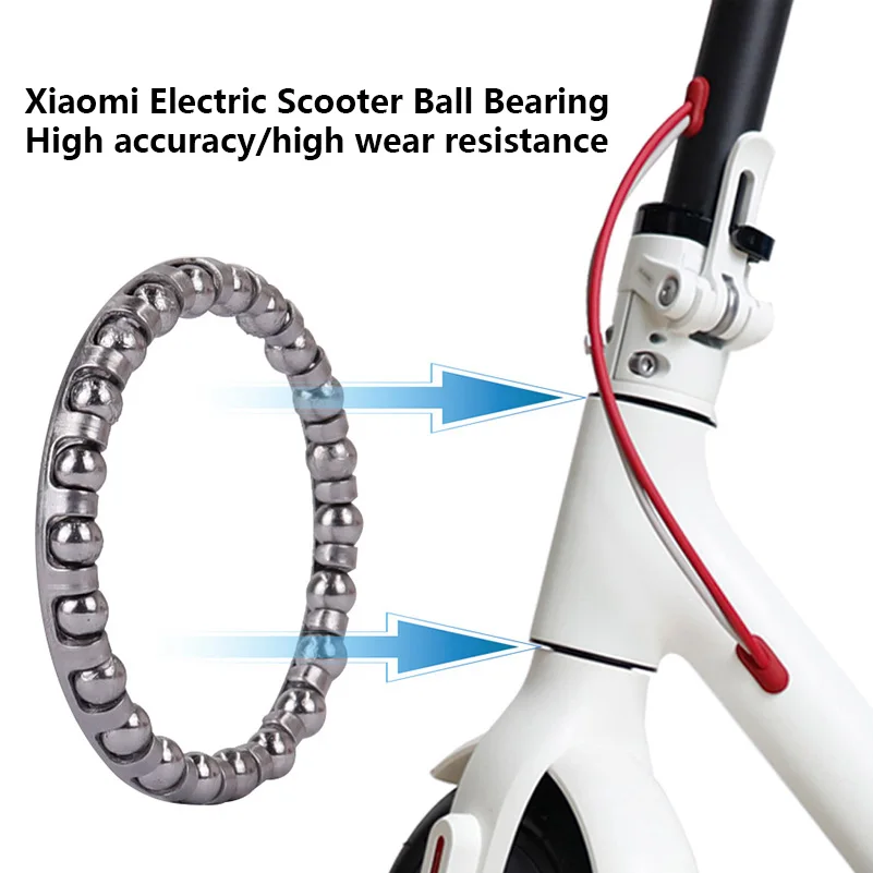 Electric Scooter Fork Rotating Parts Vertical Rod Rotating Ball Steering Device for Xiaomi Mijia M365 /1S Easy to Install Silver
Electric Scooter Fork Rotating Parts Vertical Rod Rotating Ball Steering Device for Xiaomi Mijia M365 /1S Easy to Install Silver