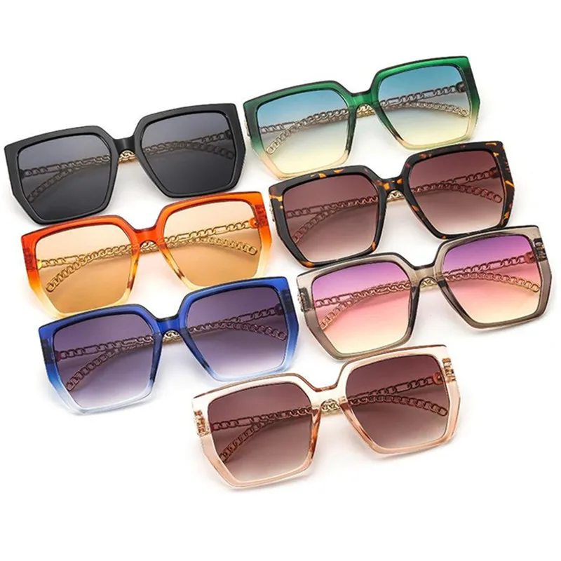 Fashion Sunglasses Gradient Frame Sun Glasses Uisex Anti-UV Spectacles Alloy Chain Temples Eyeglasses Square Ornamenta A++
Fashion Sunglasses Gradient Frame Sun Glasses Uisex Anti-UV Spectacles Alloy Chain Temples Eyeglasses Square Ornamenta A++
