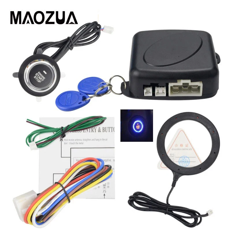 12V Auto Car Alarm One Start Stop Button Engine Start Push RFID Lock Ignition Switch Keyless Entry Anti-theft System
12V Auto Car Alarm One Start Stop Button Engine Start Push RFID Lock Ignition Switch Keyless Entry Anti-theft System