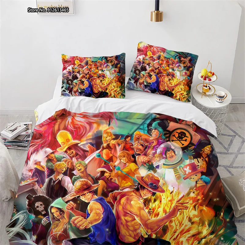 One Piece Children Bedroom Decor Bedding Comforter Pillowcase 3D Digital Printed Single and Double King size Bedding Set
One Piece Children Bedroom Decor Bedding Comforter Pillowcase 3D Digital Printed Single and Double King size Bedding Set
