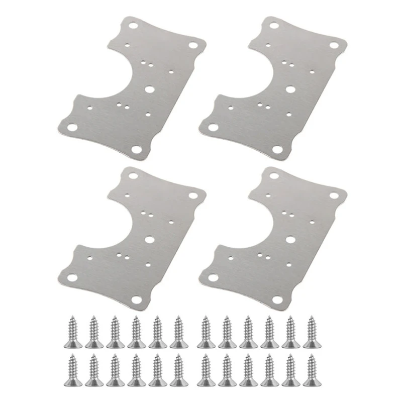 4Pack Stainless Steel Hinge Repair Plate Furniture Door Hinge Repair Accessories 
4Pack Stainless Steel Hinge Repair Plate Furniture Door Hinge Repair Accessories