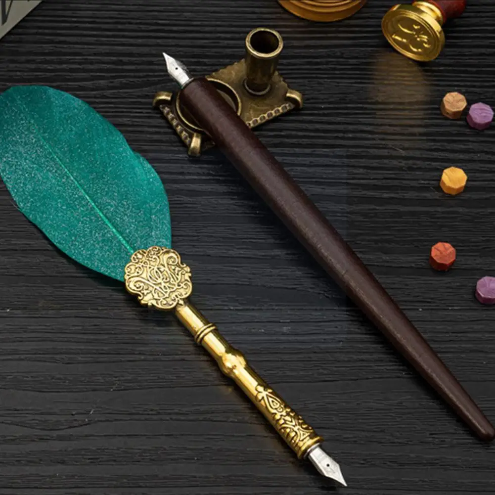 Vintage Feather Dip Fountain Pen Sets Calligraphy Writing Set Blotter Ink Stationery Holder Supplies School Dip Stamp Pen P U2h3
Vintage Feather Dip Fountain Pen Sets Calligraphy Writing Set Blotter Ink Stationery Holder Supplies School Dip Stamp Pen P U2h3