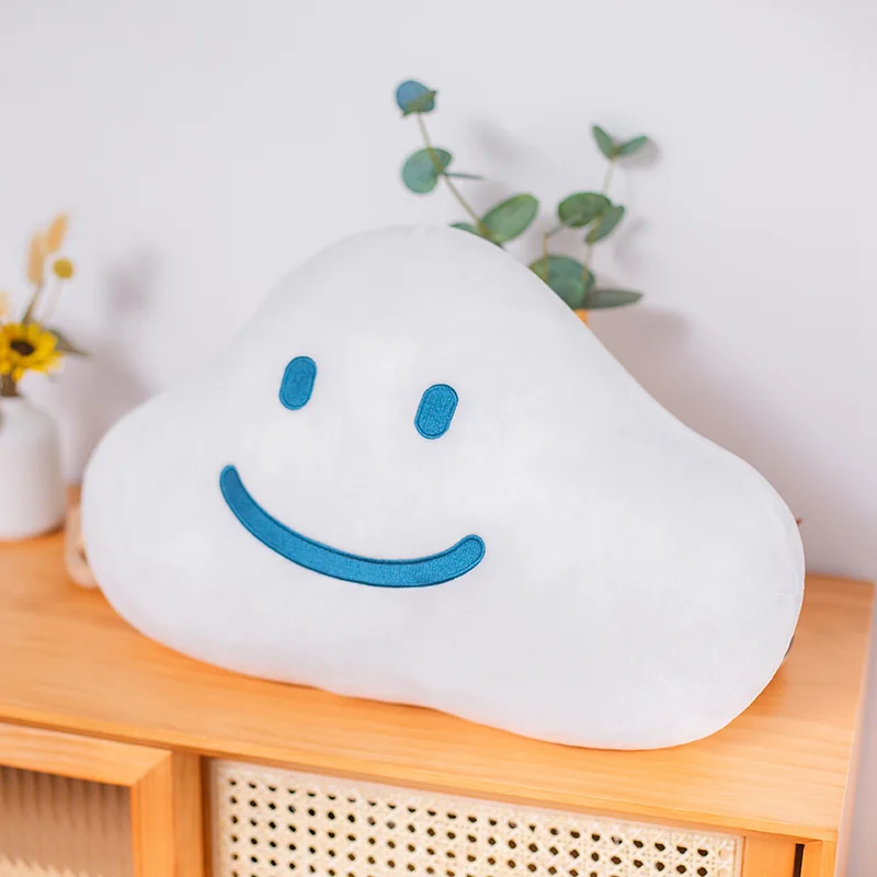 Мягкая плюшевая подушка в форме облака мягкая улыбка игрушка для сна подарок