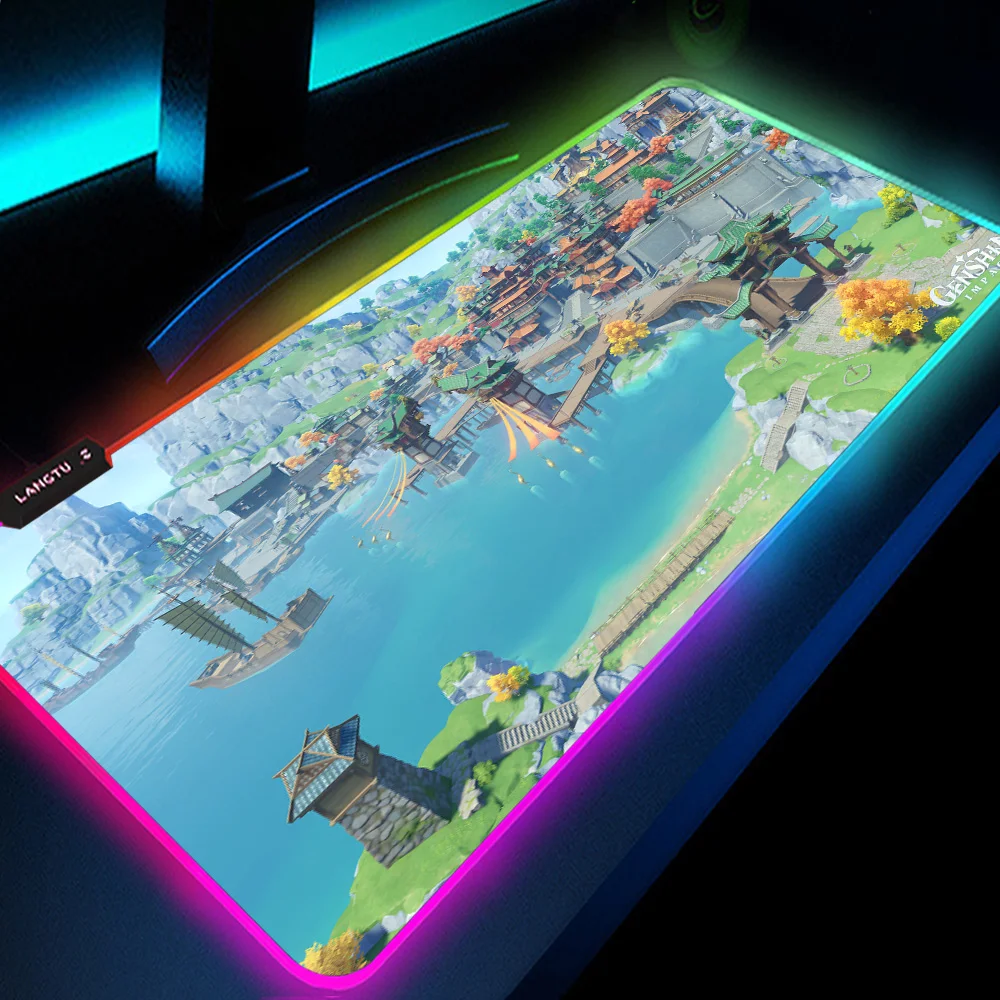 Genshin Impact RGB Mousepad Gaming Pad Keyboard Pad Backlit Table Rug Luminous Mouse Pads Gaming Deco LED Extra Large Mouse Mat
Genshin Impact RGB Mousepad Gaming Pad Keyboard Pad Backlit Table Rug Luminous Mouse Pads Gaming Deco LED Extra Large Mouse Mat