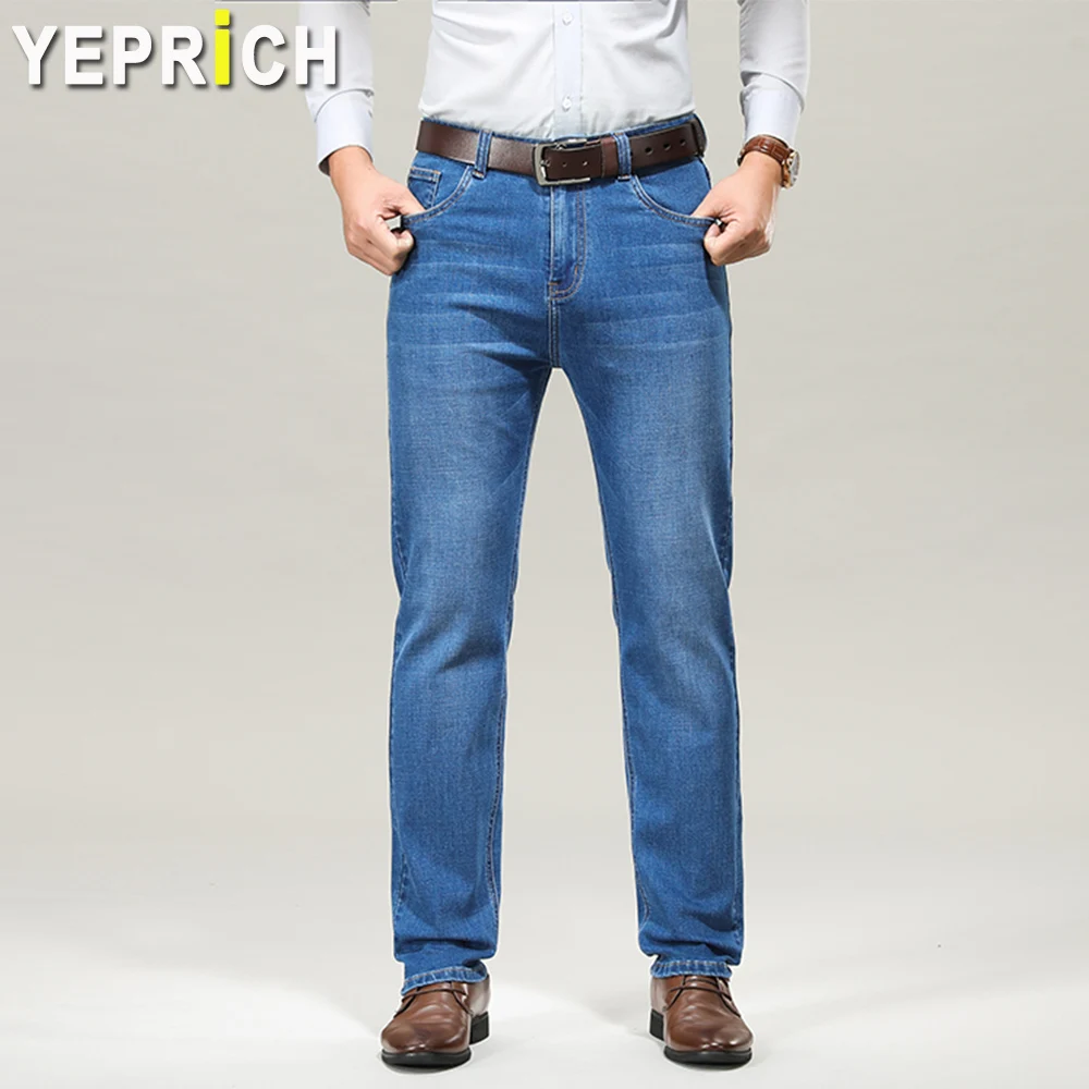 Denim Man Pants Middle-Aged Jeans for Business Office Street Wear Men Daily Cloth Trousers Casual Elastic Loose Big Size
Denim Man Pants Middle-Aged Jeans for Business Office Street Wear Men Daily Cloth Trousers Casual Elastic Loose Big Size
