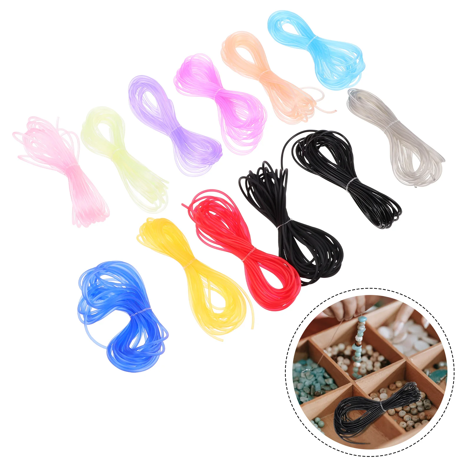 12 rolls of Jewelry Making Straps DIY Bracelet Necklace Cords Beads String DIY Ropes
12 rolls of Jewelry Making Straps DIY Bracelet Necklace Cords Beads String DIY Ropes